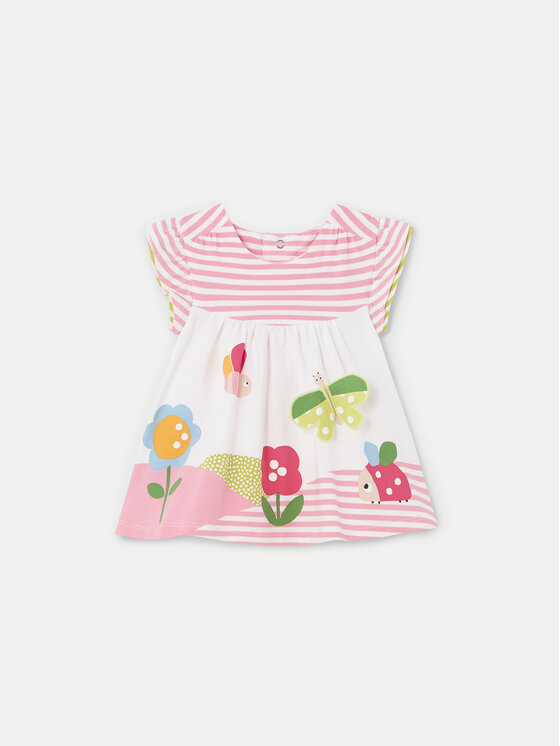 Mayoral Mayoral Rochie de vară 1833 Roz Regular Fit