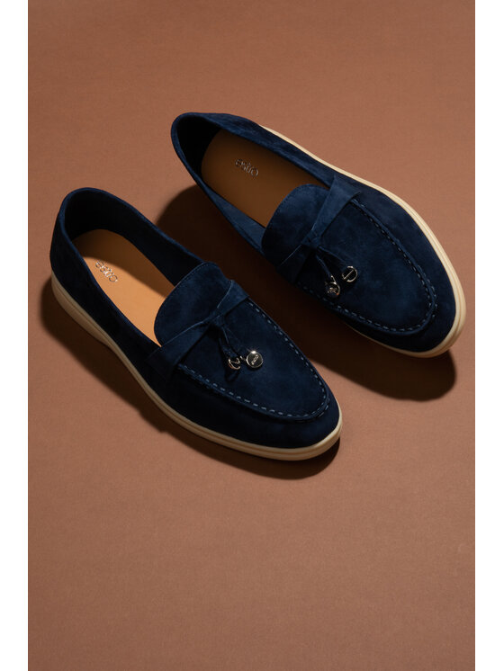 Estro Estro Mokasíny ER00115751 Tmavomodrá