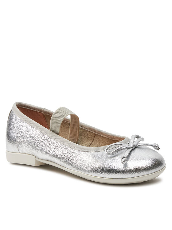 Geox Geox Baleríny Jr Plie' J4555D 00044 C1007 S Strieborná