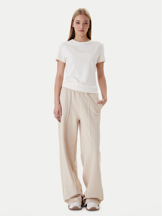 Guess Guess Marškinėliai V3BI11 J1314 Écru Regular Fit