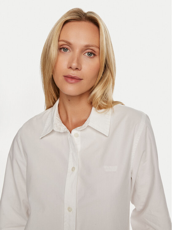 Guess Jeans Guess Jeans Camicia W4YH68 WGCF1 Bianco Regular Fit