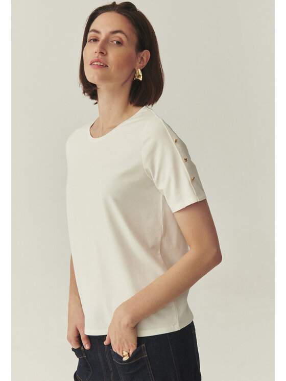 TATUUM Tatuum Blúzka VIRI Biela Classic Fit