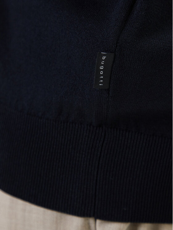 Bugatti Bugatti Pullover 7600-85570D Dunkelblau Regular Fit