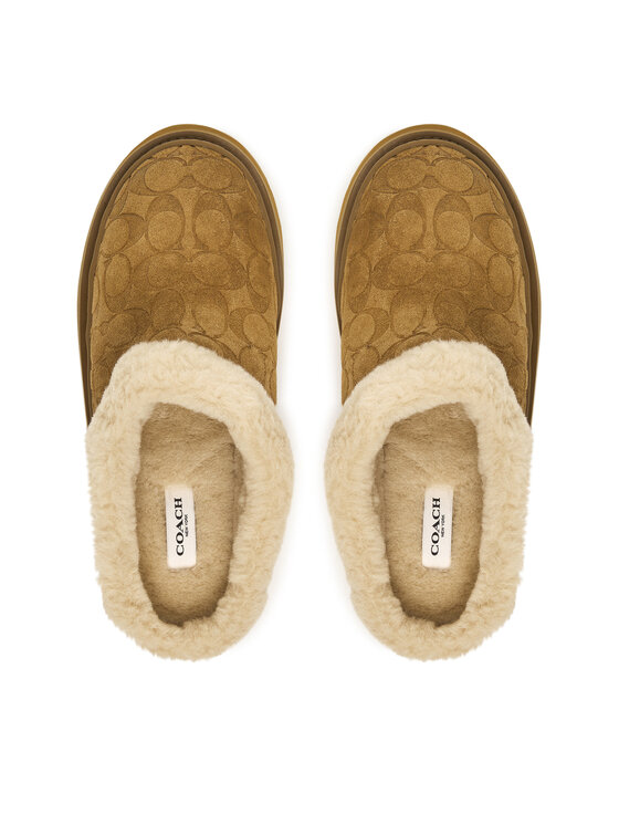 Coach Coach Pantofole Cecelia Signature CCO36 Marrone