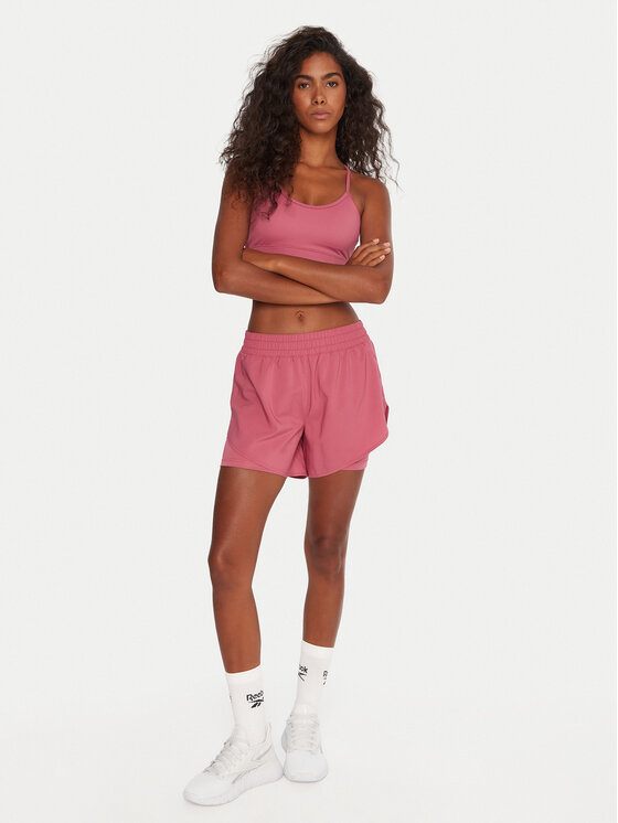 Reebok Reebok Αθλητικό σορτς RK25186CCW Ροζ Slim Fit