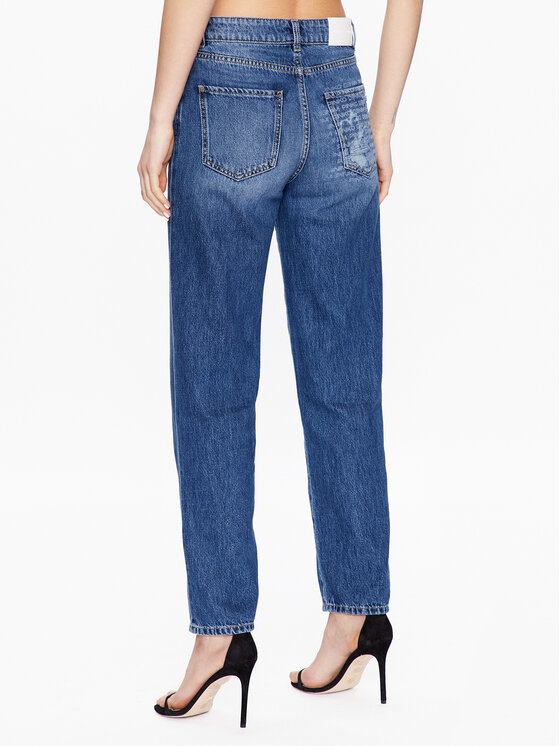 PINKO Pinko Jeansy Barbra 100218 A0FJ Granatowy Boyfriend Fit