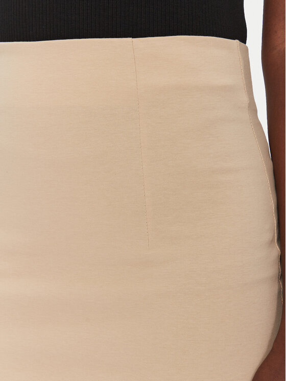 ViCOLO ViCOLO Pouzdrová sukně TD0093 Béžová Regular Fit