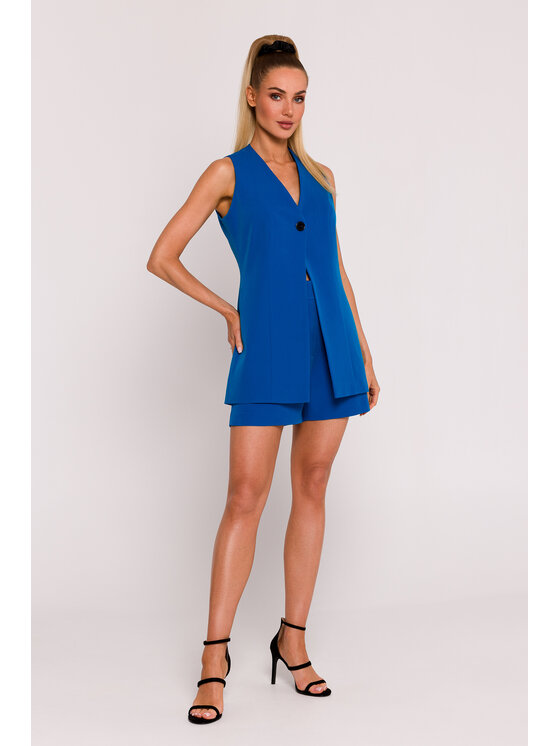 Made of Emotion Made of Emotion Marynarka M776 Niebieski Generous Fit