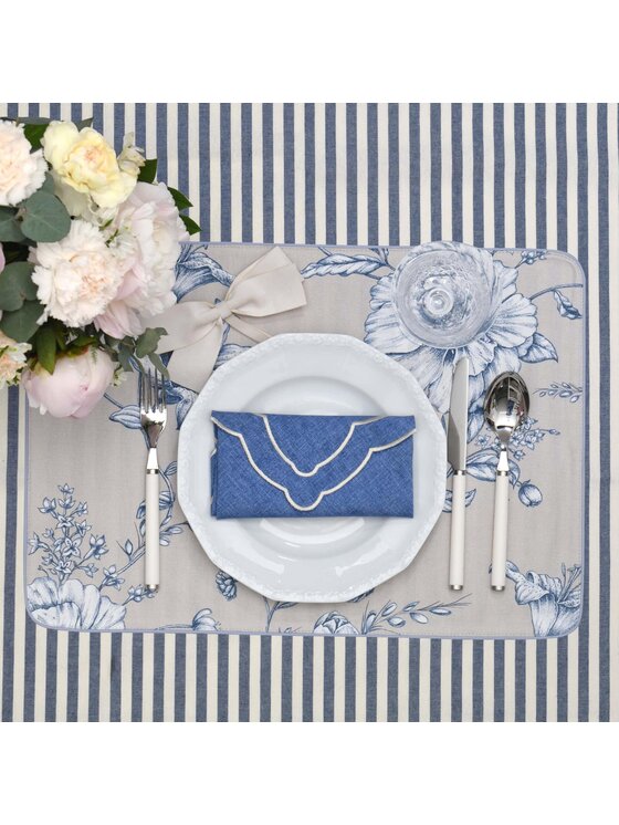Roseberry Home Roseberry Home Podkładka na stół Blossom Blue Niebieski