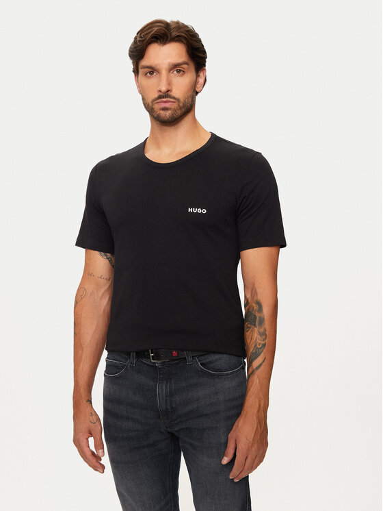 HUGO HUGO Komplekt kolmest t-särgist 50480088 Must Regular Fit