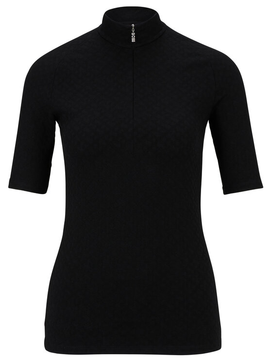 BOSS Boss Blúzka Etabia 50494164 Čierna Extra Slim Fit