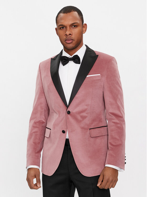 JOOP! Giacca da abito 17 JB-35Horace 30040435 Rosa Slim Fit, taglia : 48