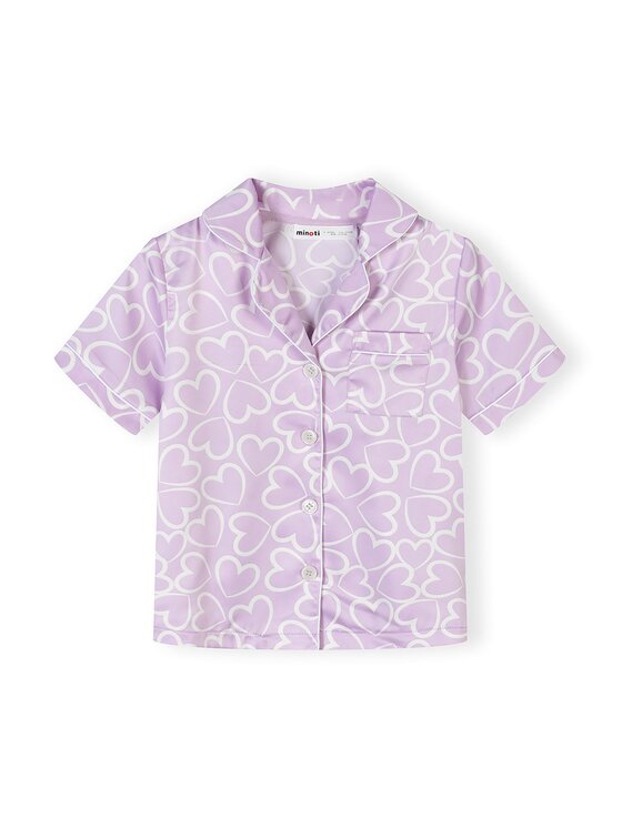 minoti minoti Piżama 30PJ166 Fioletowy Regular Fit