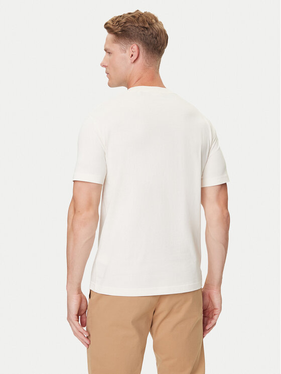 Gant Gant T-krekls 2003342 Écru Regular Fit