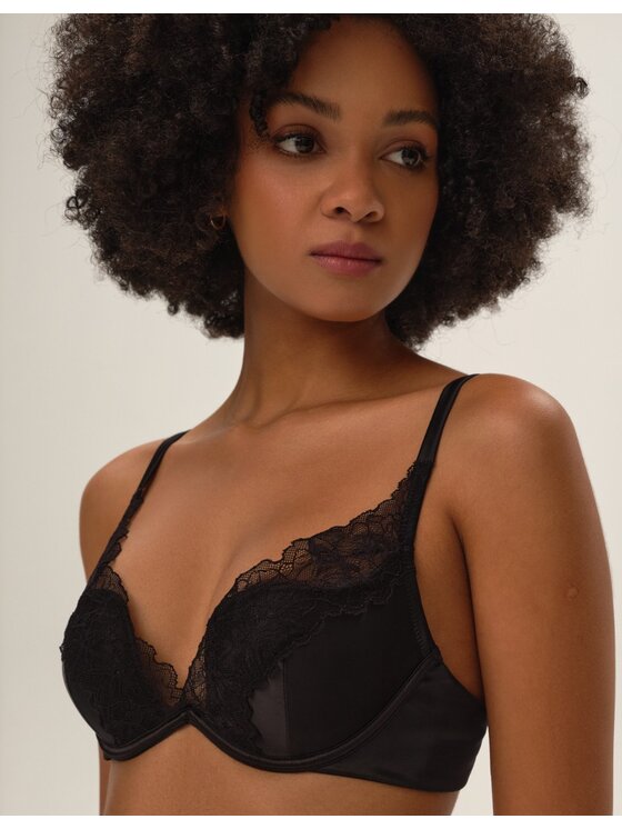 Esotiq Esotiq Biustonosz z fiszbiną 42236 Czarny