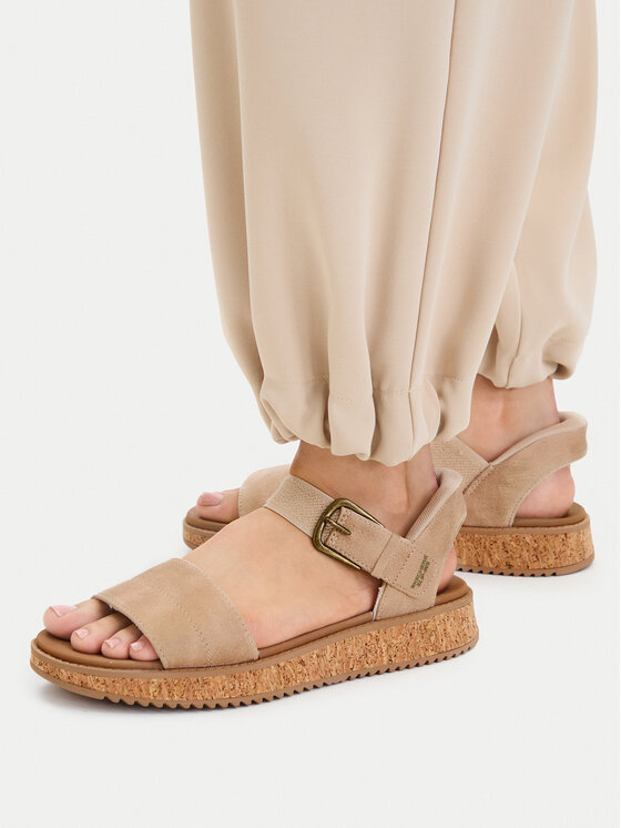 Skechers Сандали Bobs Sun Vibe 114423/NAT Бежов