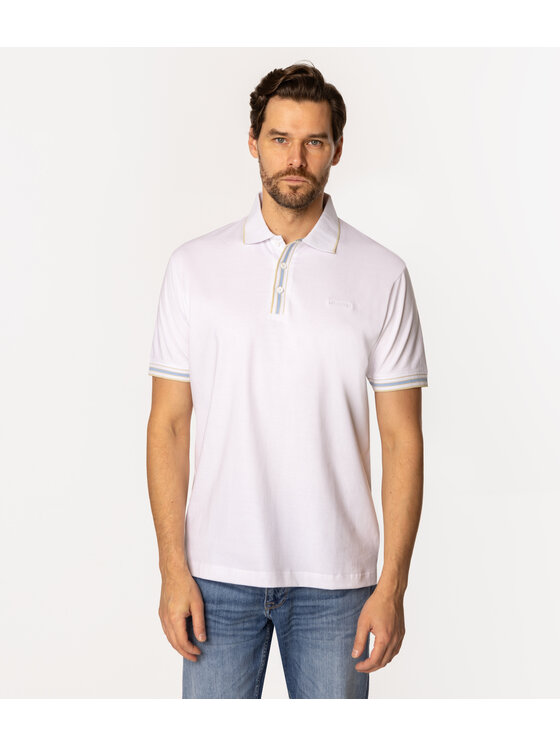Lee Cooper Lee Cooper Polo TOR 5001 Biały Regular Fit
