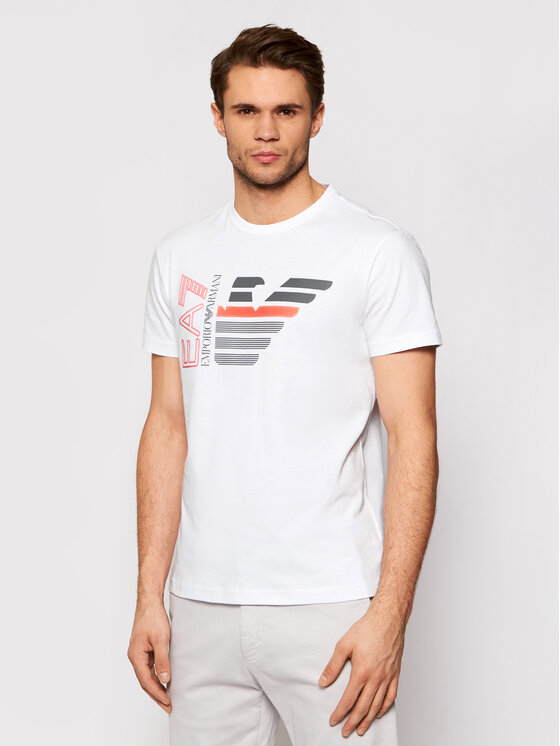 EA7 Emporio Armani Marškinėliai 3KPT22 PJ6EZ 1100 Balta Regular Fit •  Modivo.lt