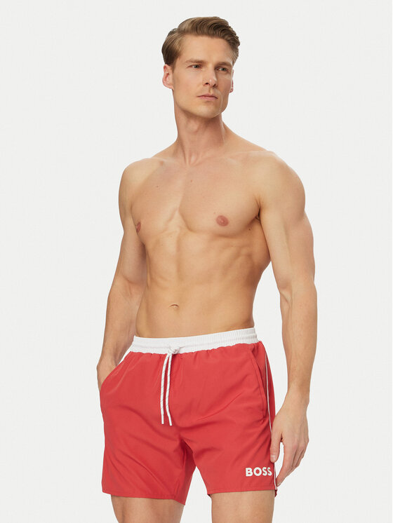 BOSS BOSS Plavecké šortky Starfish 50514429 Tmavě růžová Regular Fit