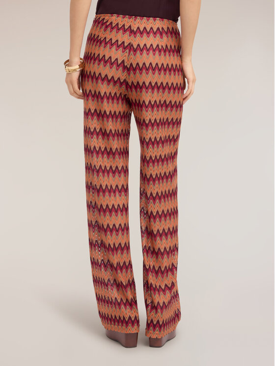 Motivi Motivi Pantaloni di tessuto P01XQ004632N0S7 Arancione Flare Fit