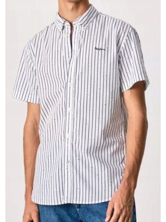 Pepe Jeans Pepe Jeans Košile PM307427 582 Bílá Regular Fit