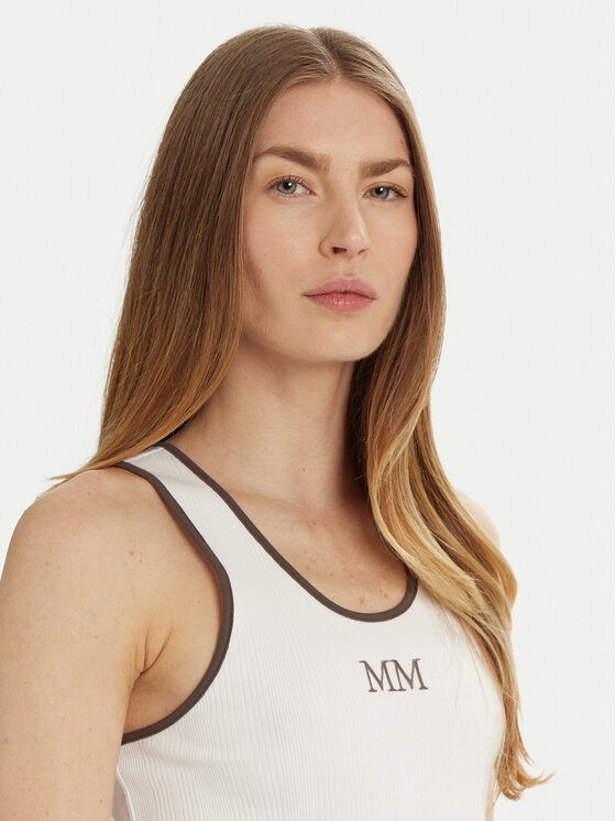 Max Mara Leisure Max Mara Leisure Top Sax 2516941027 Bijela Slim Fit