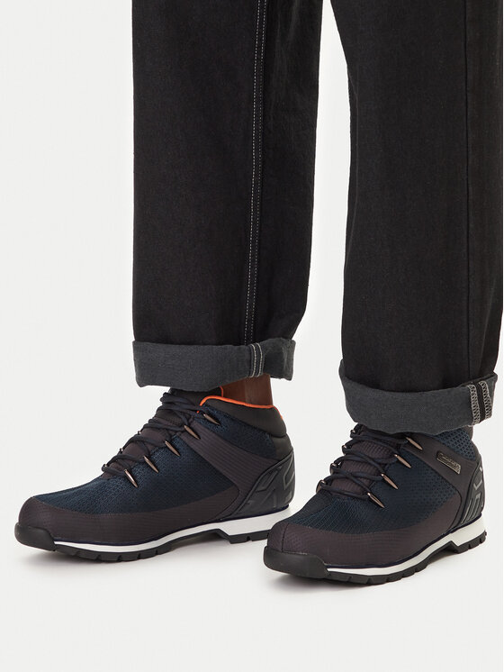 Timberland Timberland Gležnjače Euro Sprint Fabric Wp TB1A1QKA0191 Tamnoplava
