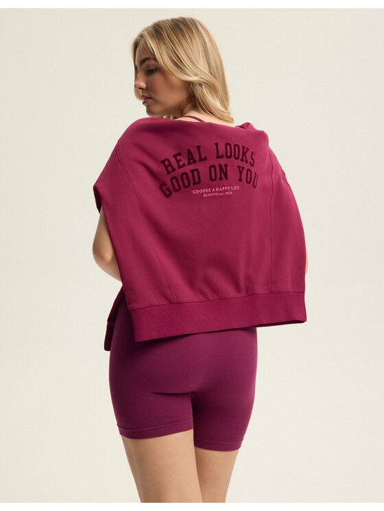 Esotiq Esotiq Kolarki 43790 Bordowy Regular Fit