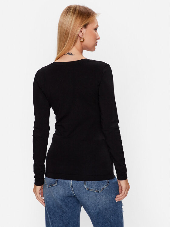 Guess Guess Блуза W3YI37 J1314 Черен Slim Fit
