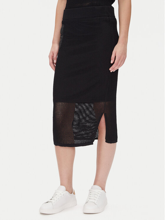 DKNY DKNY Pouzdrová sukně P5BRAV85 Černá Slim Fit