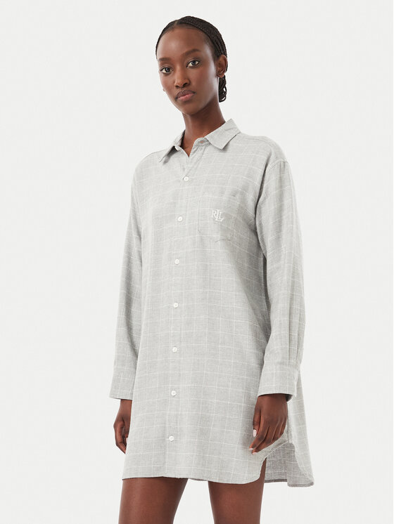 LAUREN RALPH LAUREN LAUREN RALPH LAUREN Нощница ILN32537 Сив Regular Fit