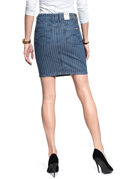 Mustang Mustang Spódnica mini LAURA SKIRT Niebieski Regular Fit