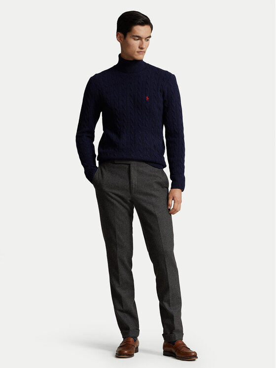 Polo Ralph Lauren Polo Ralph Lauren Bluză cu gât 710876836005 Bleumarin Regular Fit