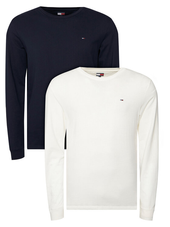 Tommy Jeans Tommy Jeans Set de bluze cu mânecă lungă﻿ DM0DM22148 Bleumarin Slim Fit