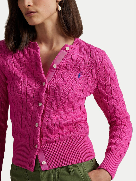 Polo Ralph Lauren Polo Ralph Lauren Kardigan 211891643019 Ružičasta Slim Fit