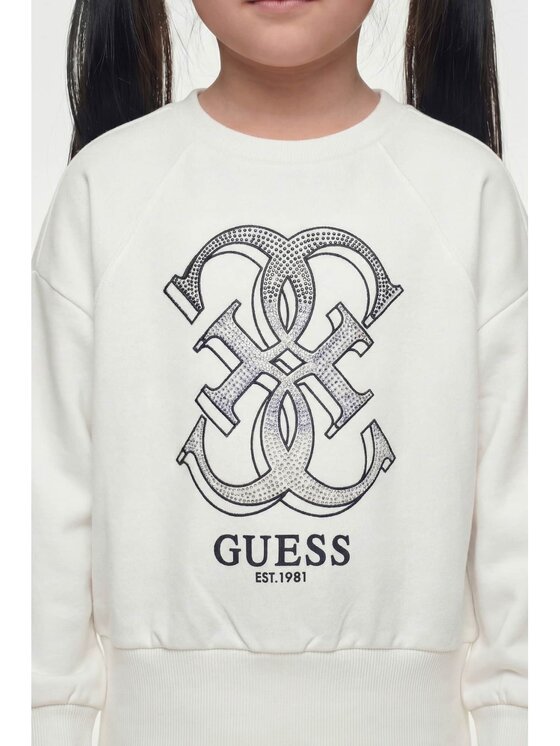 Guess Kids Guess Kids Sweter 180990 Biały Classic Fit