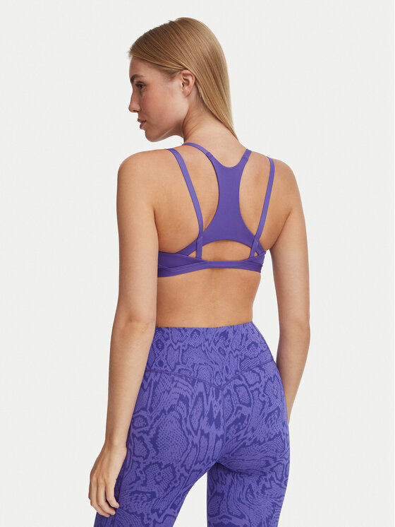 adidas adidas Biustonosz sportowy Optime Workout Strappy Light Support Bra KS6041 Fioletowy