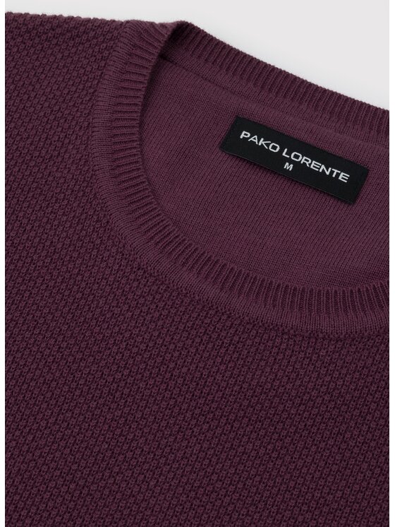 Pako Lorente Pako Lorente Sweter P26WF-2X-014 Fioletowy Classic Fit