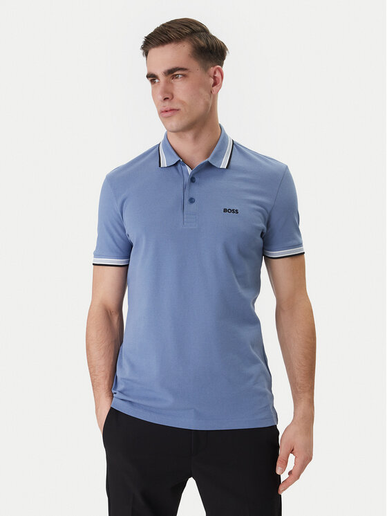BOSS Tricou polo Paddy 50469055 Albastru Regular Fit