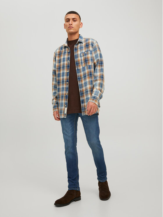 Jack&Jones Jack&Jones Дънки Glenn 12224987 Тъмносин Slim Fit