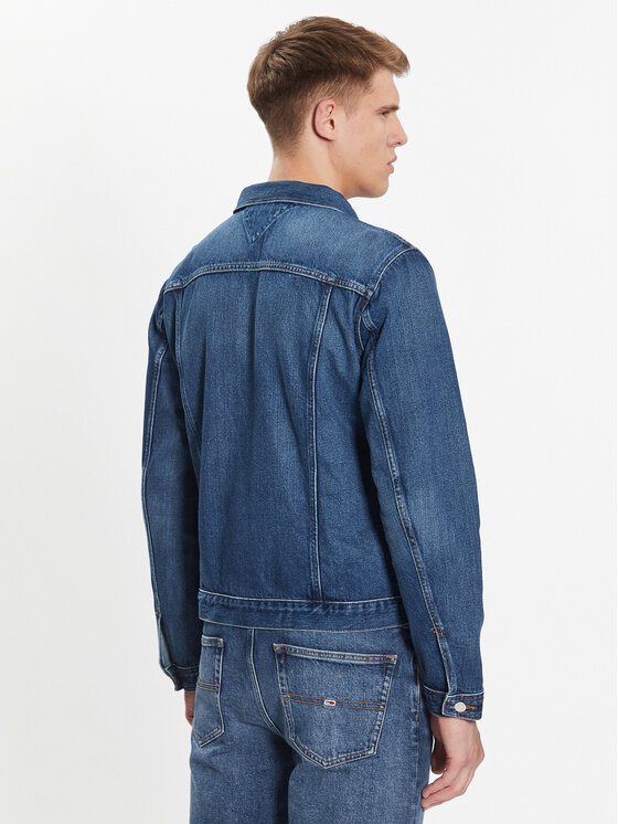 Tommy Hilfiger Tommy Hilfiger Džinsinė striukė MW0MW32110 Mėlyna Regular Fit