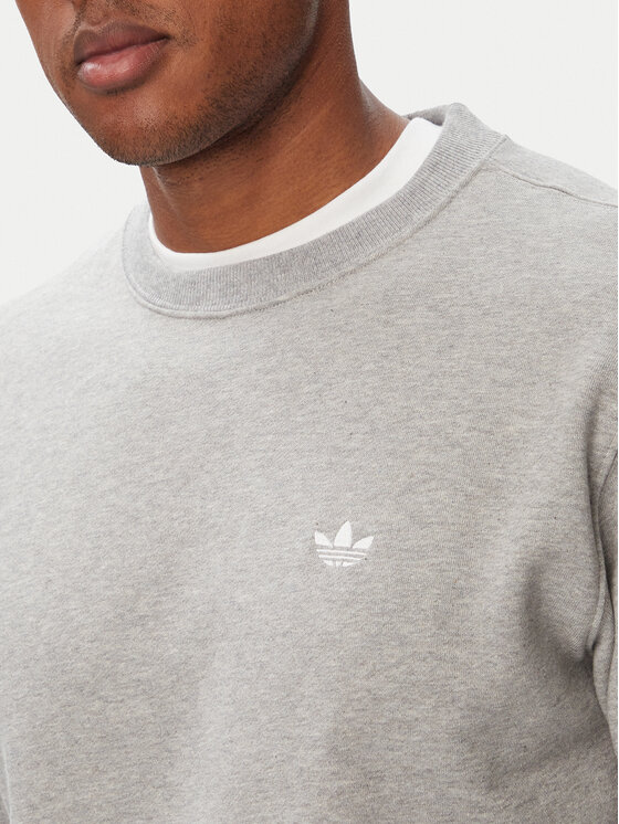 adidas adidas Majica dugih rukava Trefoil Essentials KS9813 Svijetlo siva Regular Fit
