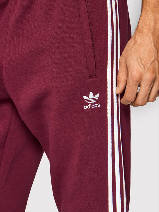 adidas Teplákové nohavice adicolor Classic 3-Stripes H06687 Bordová Fitted  Fit • Modivo.sk