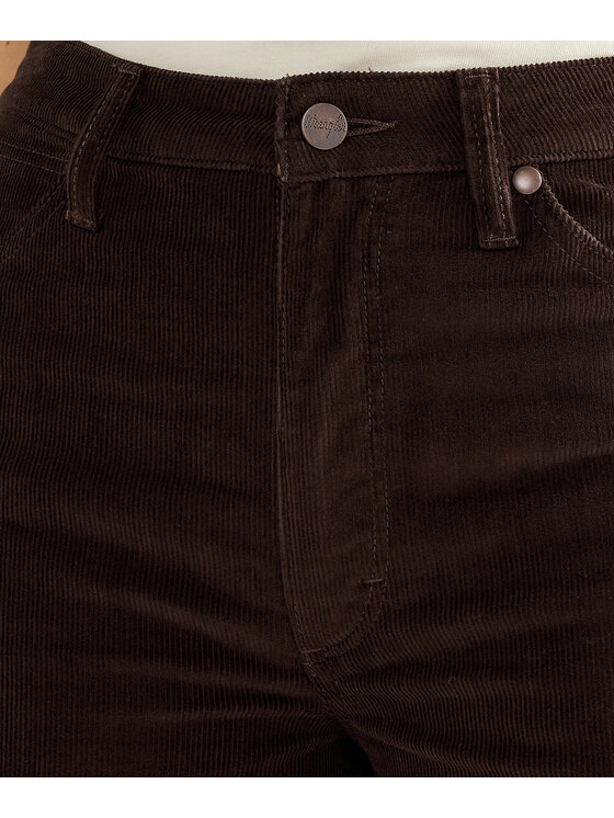 Wrangler Wrangler Spodnie materiałowe 112386728 Brązowy Relaxed Fit