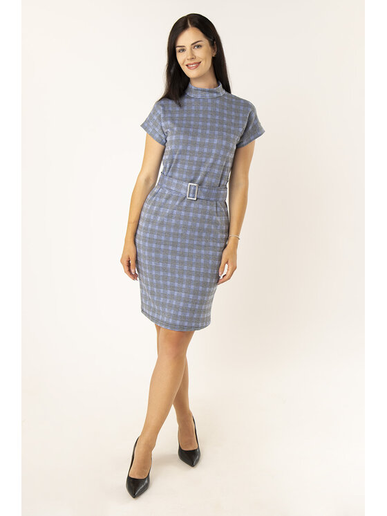 QUIOSQUE QUIOSQUE Každodenné šaty MIXEC DRESS 2 Modrá Regular Fit