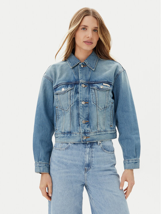 Calvin Klein Calvin Klein Jeansová bunda LV047B075G Modrá Regular Fit