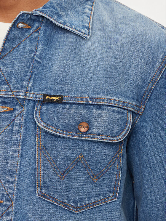 Wrangler Jeansjacke 124MJ 112350476 Blau Regular Fit | Modivo.de 