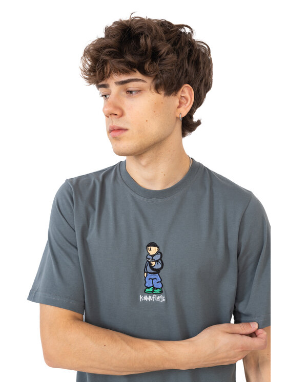 Kamuflage Kamuflage T-Shirt Slanger Szary Comfortable Fit