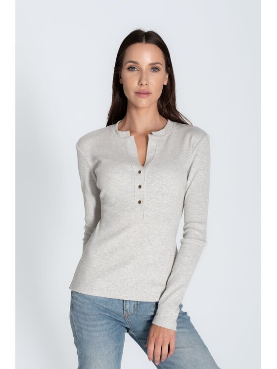 MANDRAGORA MANDRAGORA Blusa snappy Grigio Regular Fit