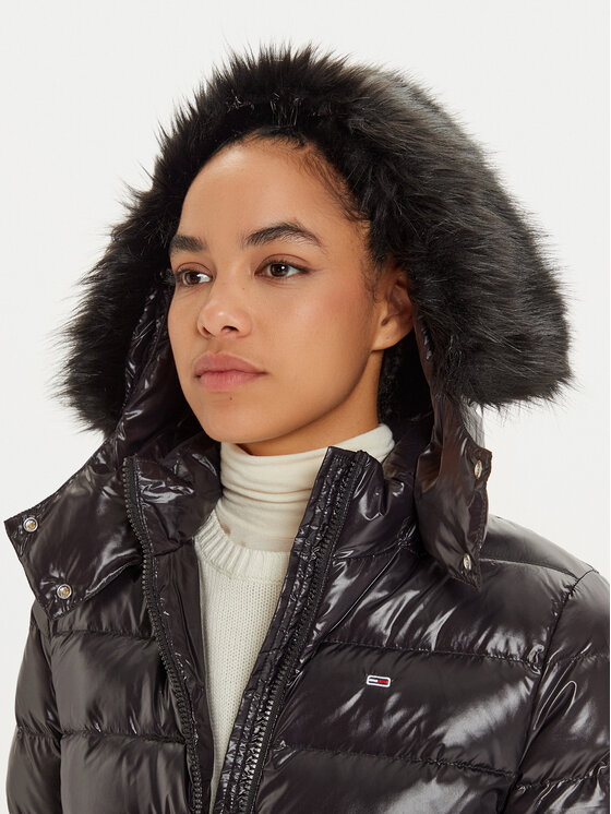 Tommy Jeans Tommy Jeans Pehelykabát DW0DW19926 Fekete Regular Fit